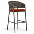 Velina Metal Wire Bar Chair with Sled Base and Footrest