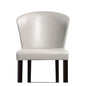 Vice Curved High-Back Leatherette Bar Stool in Ivory White – Divine Chairs HIGHCOUNTER Collection