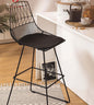 Wire Bar Industrial Wireframe Bar Stool in Matte Black – Divine Chairs HIGHCOUNTER Collection