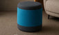Bloomington Two-Tone Round Pouf in Teal Top with Charcoal Base – Divine Chairs PUFFY Collection